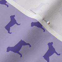 Rottweiler Silhouettes on Purple