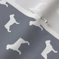 Rottweiler Silhouettes on Cool Grey