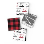 lineman patchwork - buffalo plaid