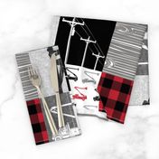 lineman patchwork - buffalo plaid