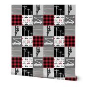 lineman patchwork - buffalo plaid