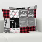 lineman patchwork - buffalo plaid