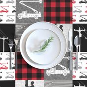 lineman patchwork - buffalo plaid