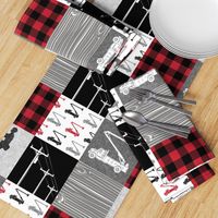 lineman patchwork - buffalo plaid