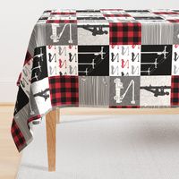 lineman patchwork - buffalo plaid