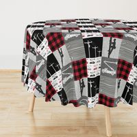 lineman patchwork - buffalo plaid