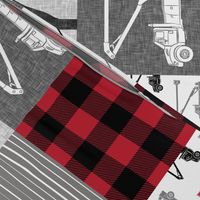 lineman patchwork - buffalo plaid