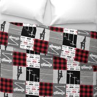 lineman patchwork - buffalo plaid