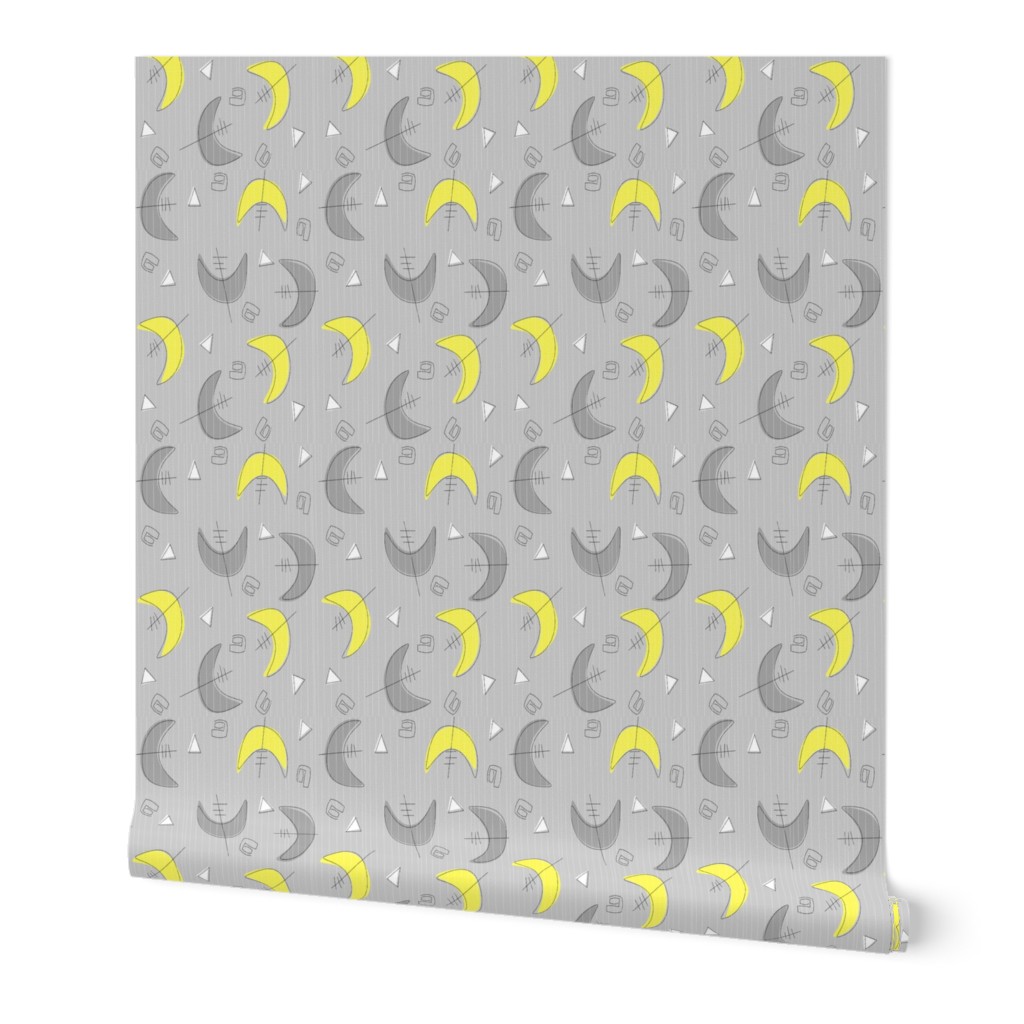 Boomerangs!  Grey and Yellow