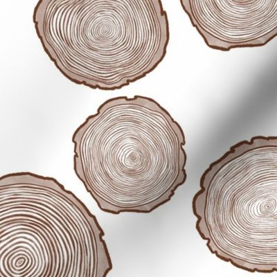 Large Brown Tree Rings