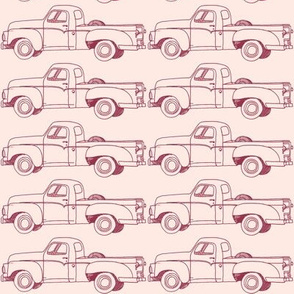 Nifty Fifties 1957 Studebaker Pick up Truck (on pink)