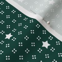 1900 Stars and dots-green