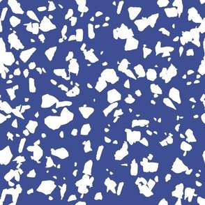 terrazzo blue and white