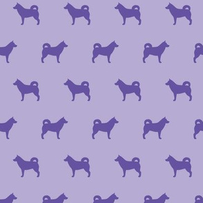 Husky Silhouettes Purple
