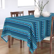 Farmhouse Kilim in Blue Monochrome Multi