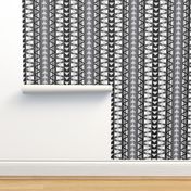 Triangle Kilim in Grayscale