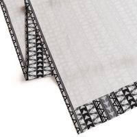 Triangle Kilim in Grayscale