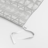 Triangle Kilim in Grayscale