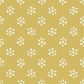 Zodiac Flowers Gold White