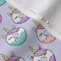 (small scale) unicorn donuts (light purple)