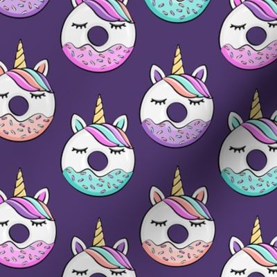 unicorn donuts - dark purple