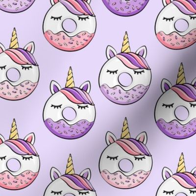 unicorn donuts (pink and purple) light purple