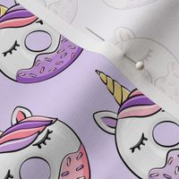 unicorn donuts (pink and purple) light purple