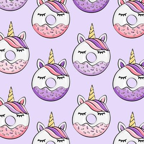unicorn donuts (pink and purple) light purple