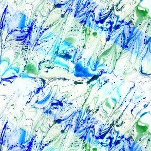 watercolor marble stripes blue-green