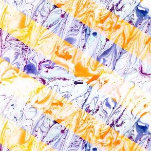 watercolor marble stripes orange-violet