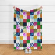 rainbow baby patchwork wholecloth