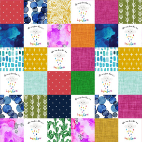 rainbow baby patchwork wholecloth