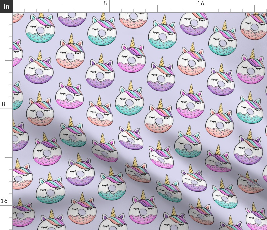 unicorn donuts (light purple)