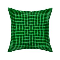 3D Metallic Woven Pipes - Brite Green