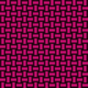 3D Metallic Woven Pipes - Hot Pink 