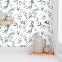 Native Eucalyptus Leaves || Edition 1 || Fabric Wallpaper