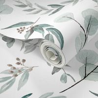 Native Eucalyptus Leaves || Edition 1 || Fabric Wallpaper