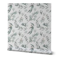 Native Eucalyptus Leaves || Edition 1 || Fabric Wallpaper