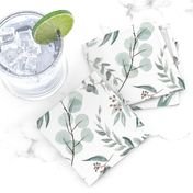 Native Eucalyptus Leaves || Edition 1 || Fabric Wallpaper