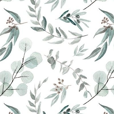 Australian Flora By Diseminger Eucalyptus Fabric Eucalyptus Cotton Fabric By The Yard With Spoonflower