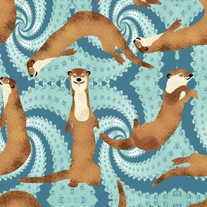 Otters love to Make Waves