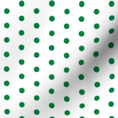 Green Dots Polka Dots