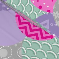  Large Scallop Sea (Purple, Mint, Silver, Hot Pink)