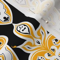 High Contrast Yelow Damask 4