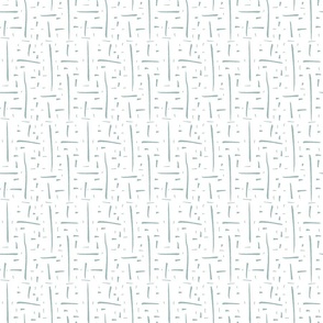 Crosshatched Plain green white