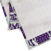 You are so deerly loved / little lady - purple and mint camo - woodland patchwork (90)