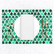 Forest Watercolor Abstract Geometric Trees  // Green Triangles / Camping / Woods / Woodland