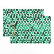 Forest Watercolor Abstract Geometric Trees  // Green Triangles / Camping / Woods / Woodland