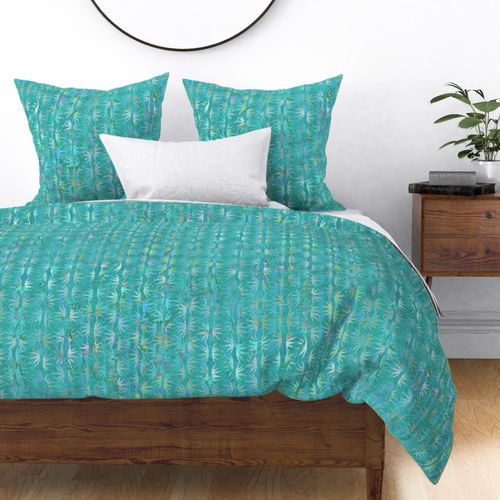 Cactus Stars Batik Teal Multi 24inL