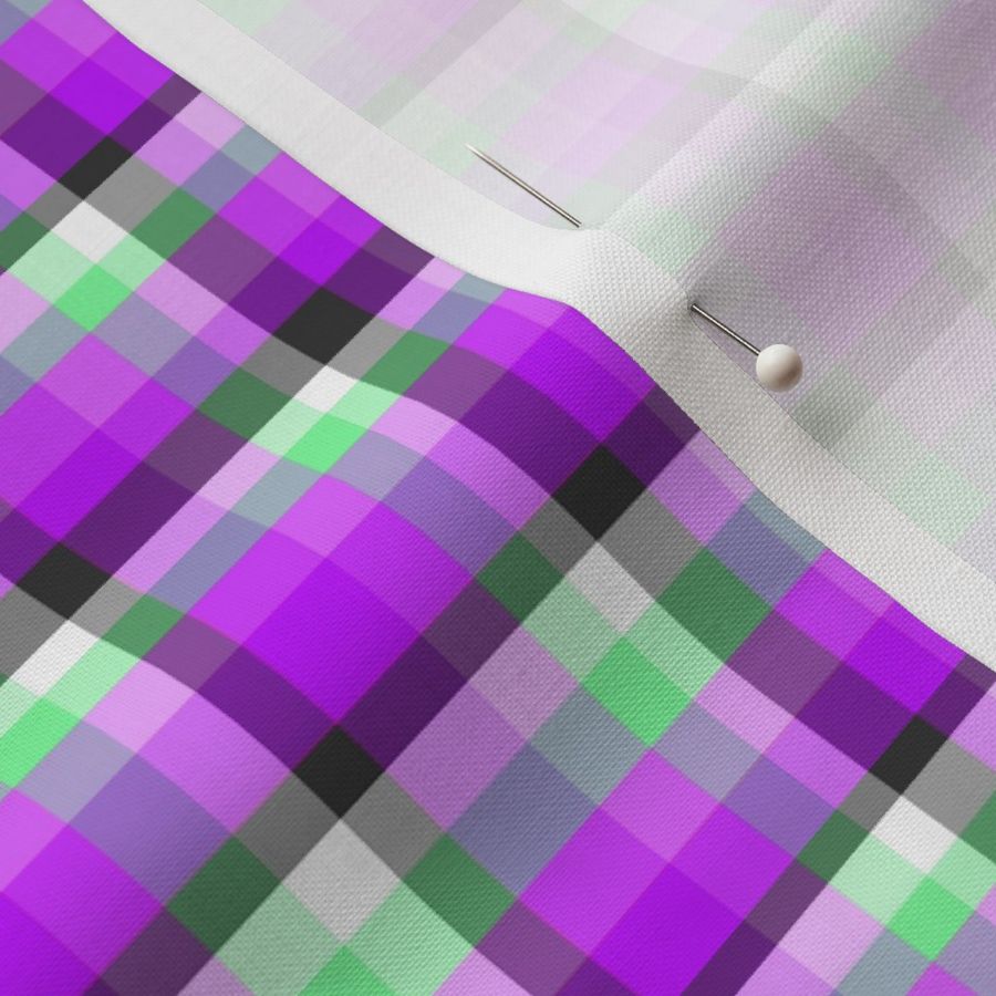 Purple poppy plaid